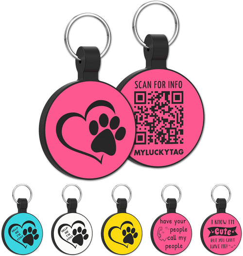 SilentPetID QR Code Silicon Tag